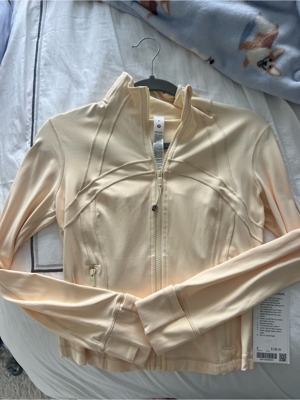 Lululemon Define Jacket Cropped Buttercream
